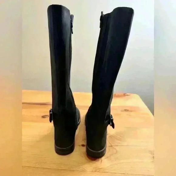 Clark’s Collection Camzin Branch Riding Buckle Detail Leather Comfortable  Boots - Picture 7 of 14